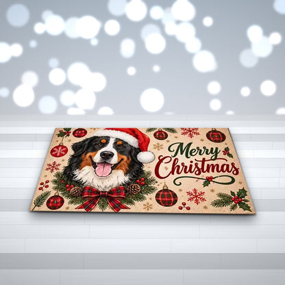 Paillasson de Noël Chien – Décoration d'entrée intérieur et extérieur